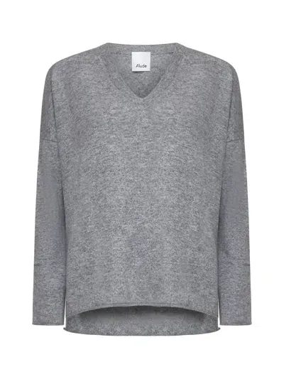 Allude Sweater In Grey