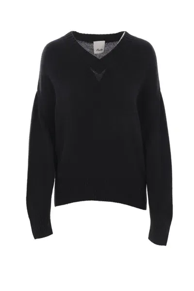 Allude Sweaters In Black