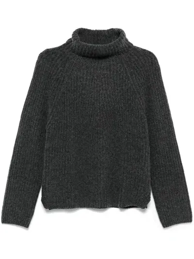 Allude Turtleneck Sweater In Grey