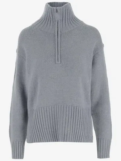 Allude Wool And Cashmere Sweater In Clear Blue