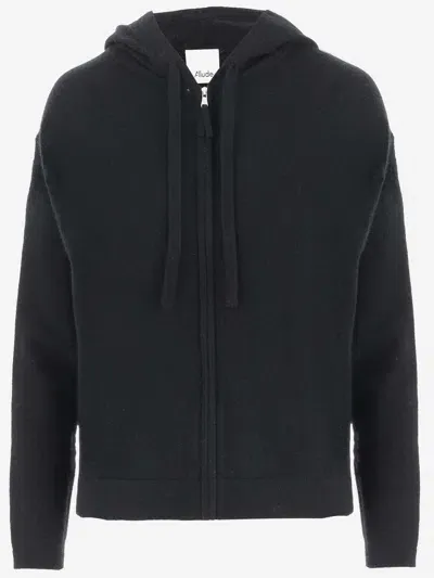 Allude Wool And Cashmere Sweatshirt In Black