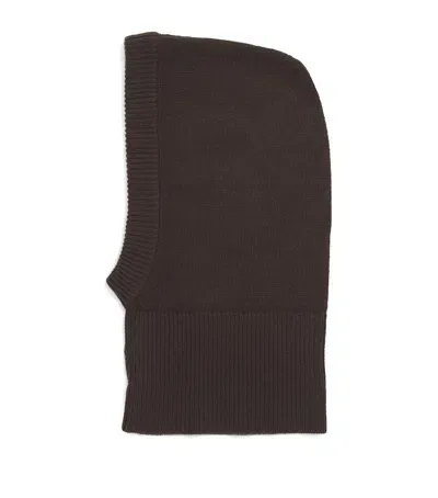 Almada Label Wool-cashmere Bette Balaclava In Brown