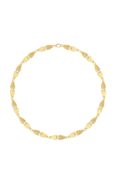 Almasika Adire 18k Yellow Gold Diamond Tennis Necklace