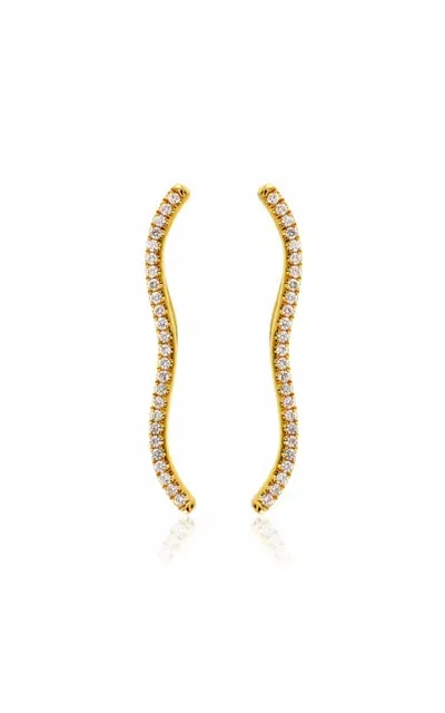 Almasika Berceau 18k Yellow Gold Diamond Earrings