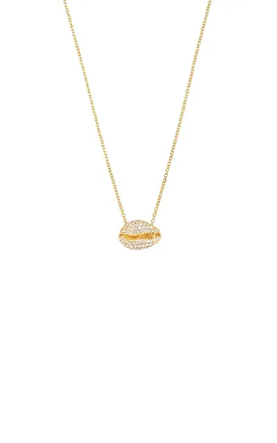 Almasika Le Cauri Endiamante 18k Yellow Gold Diamond Necklace