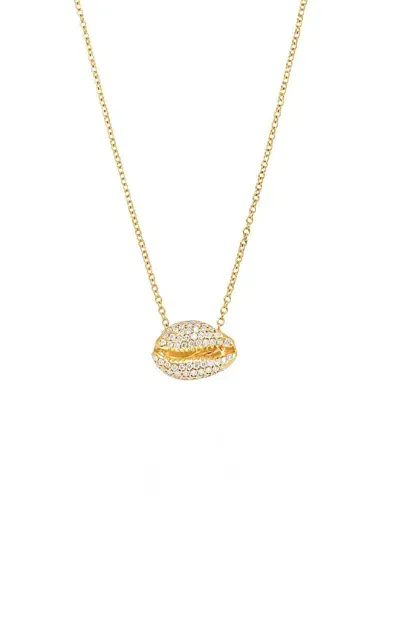 Almasika Le Petit Cauri Endiamante 18k Yellow Gold Diamond Necklace