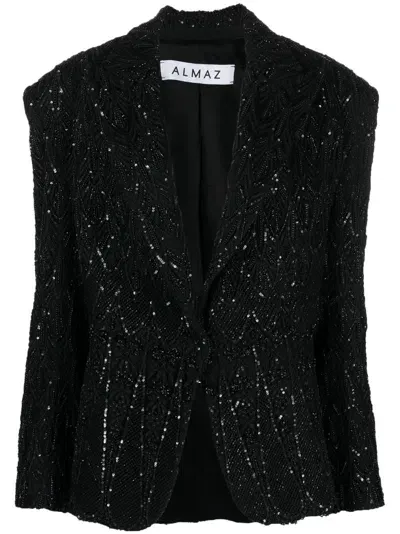 Almaz Spotlight Single-breasted Blazer In Black