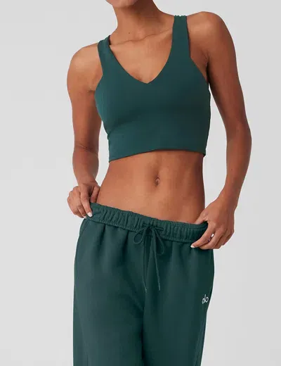 Alo Yoga Airbrush Real Bra Tank In Green