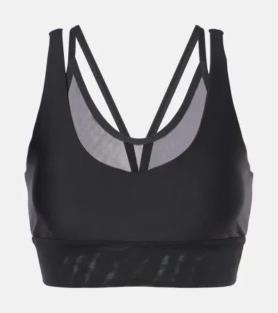 Alo Yoga Airlift Double Trouble Sports Bra In Black