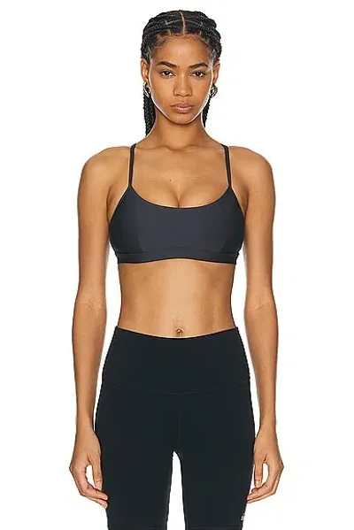 Alo Yoga Airlift Intrigue Bra In Anthracite