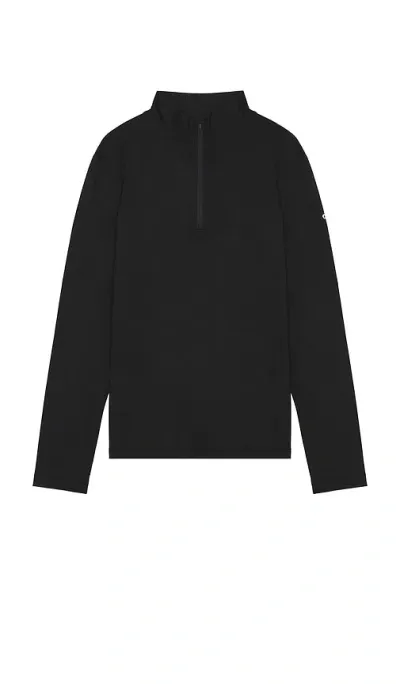 Alo Yoga Conquer 1/4 Zip Reform Long Sleeve In Black