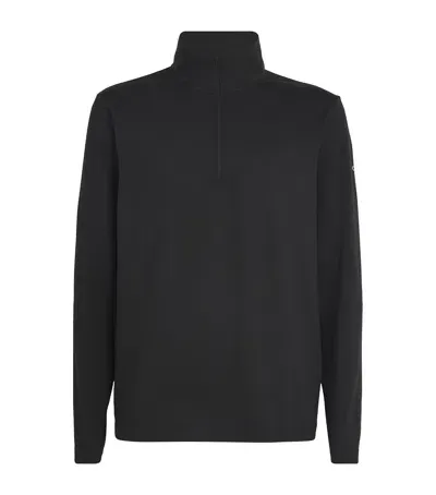 Alo Yoga Conquer Reform Quarter-zip Top In Black