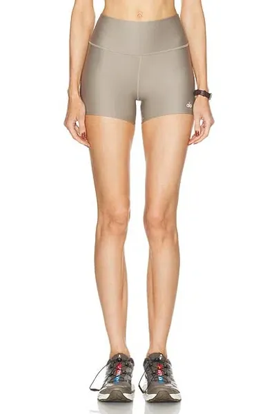 Alo Yoga Gray Airlift Shorts In Gravel