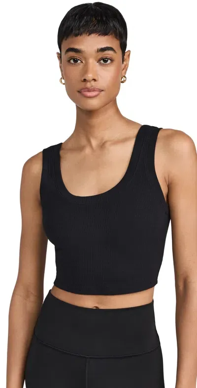 Alo Yoga Ribbed Wellness Tank Black