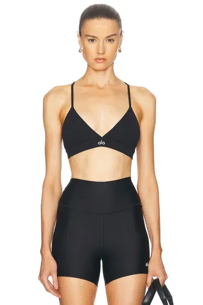 Alo Yoga Splendor Bra In Black & White