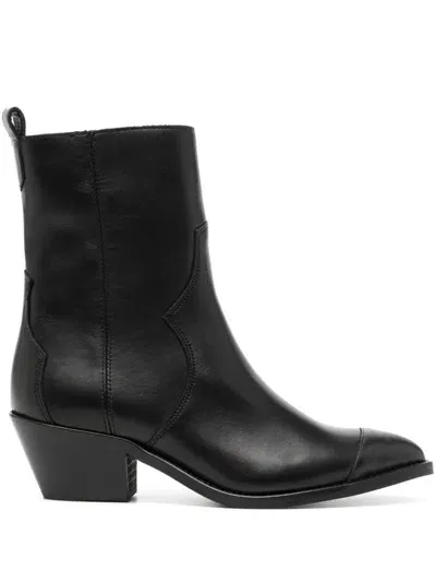 Alohas 45mm Austin Ankle Boots In Black