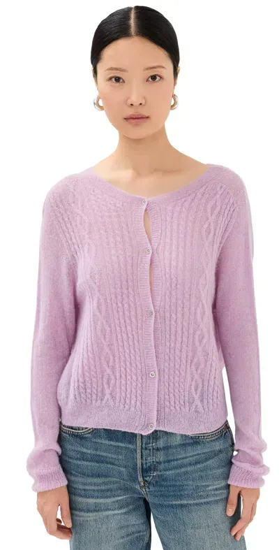 Alohas Corden Lilac Tricot Cardigan Lilac