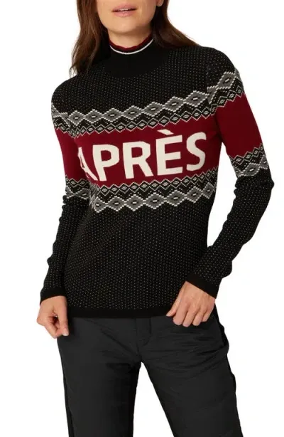 Alp N Rock Aurora Ii Fair Isle Mock Neck Sweater In Multicolor