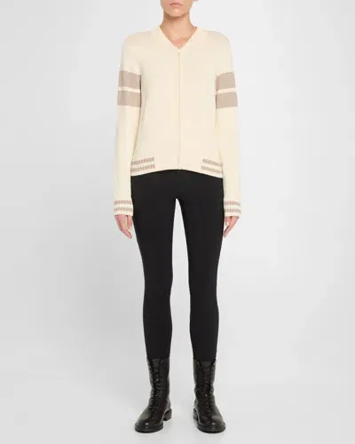 Alp N Rock Rory Full-zip Cardigan In Ivory