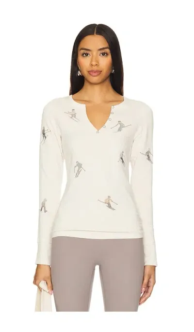 Alp N Rock Slope Henley Shirt In Ivory