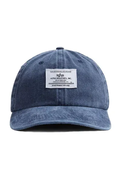 Alpha Industries Battlewash Cap In Replica Blue