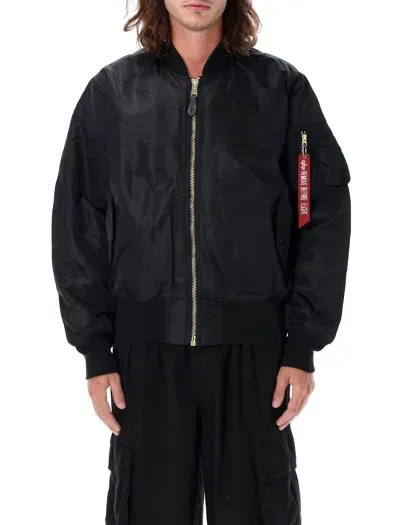 Alpha Industries Ma-1 Bomber Jacket In Black