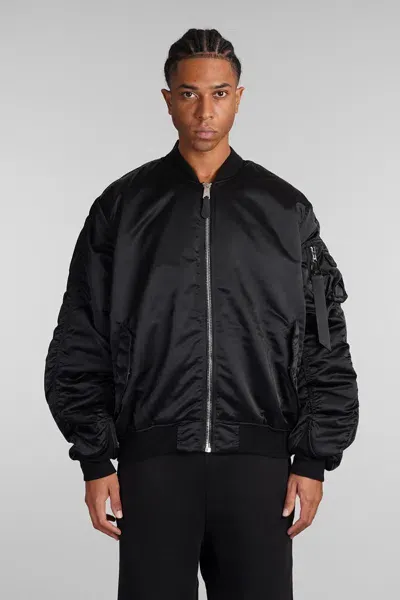 Alpha Industries Ma-1 Uv Bomber In Black