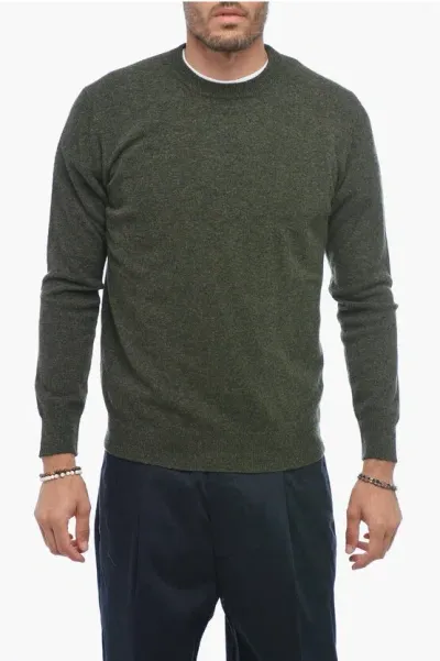 Altea Crew Neck Lunetta Virgin Wool Sweater In Green