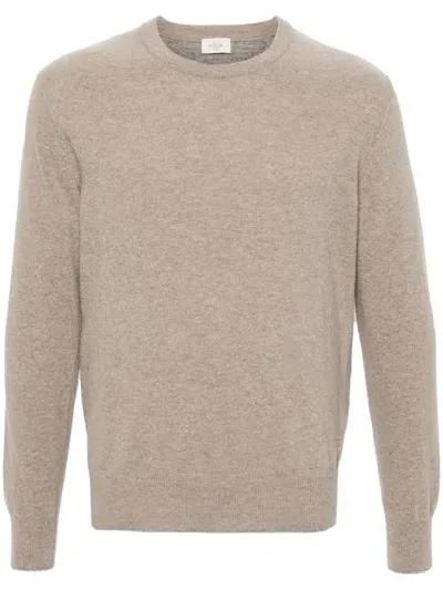 Altea Crew-neck Wool Sweater In Beige