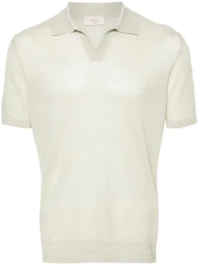 Altea Split-neck Polo Shirt In Green