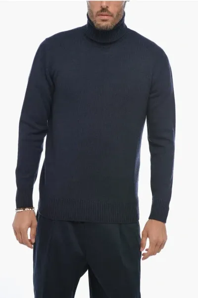 Altea Turtleneck Virgin Wool Sweater In Black