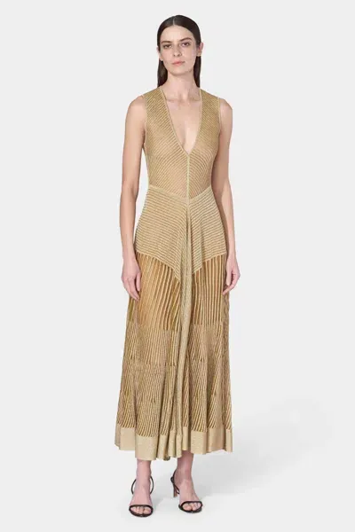 Altuzarra Anastasia Dress In Gold