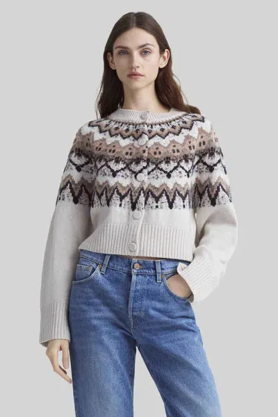 Altuzarra Barnum Sweater In Ivory Fairisle