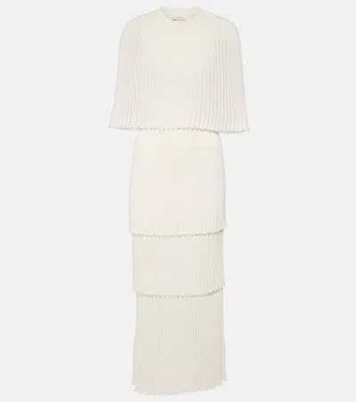 Altuzarra Bridal Aerial Pleated Gown In Ivory