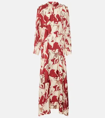 Altuzarra Felicia Printed Silk Maxi Dress In Multicoloured