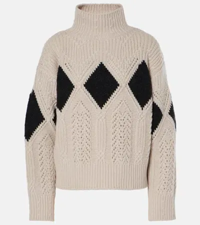 Altuzarra Grady Cable-knit Wool Sweater In White