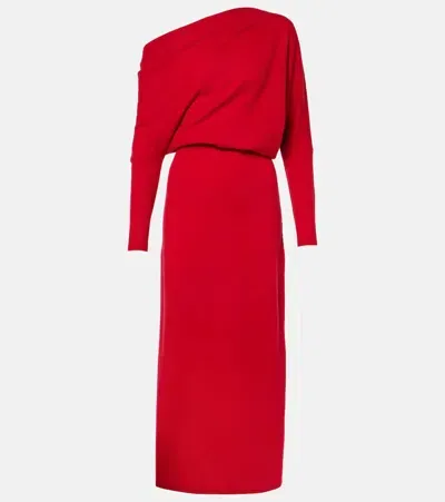 Altuzarra Kasos Cashmere Maxi Dress In Red