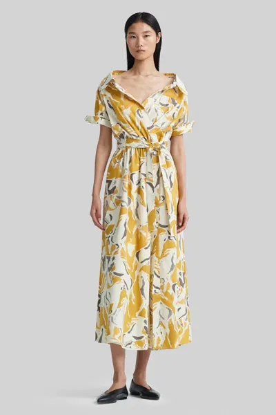 Altuzarra Lydia Patterned Dress In Turmeric