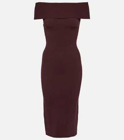 Altuzarra Marceau Midi Dress In Brown