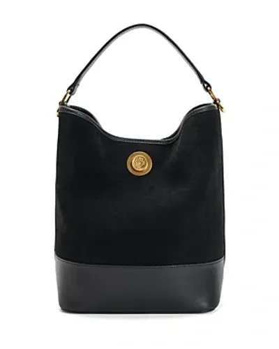 Altuzarra North-south Suede Bucket Bag In Black