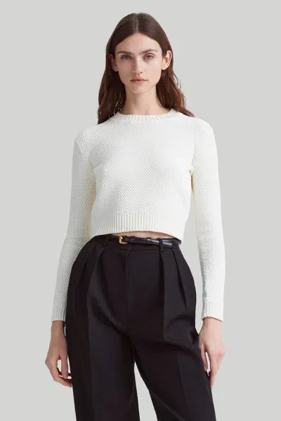 Altuzarra Women's Pogo Cotton-blend Crop Sweater In Ivory