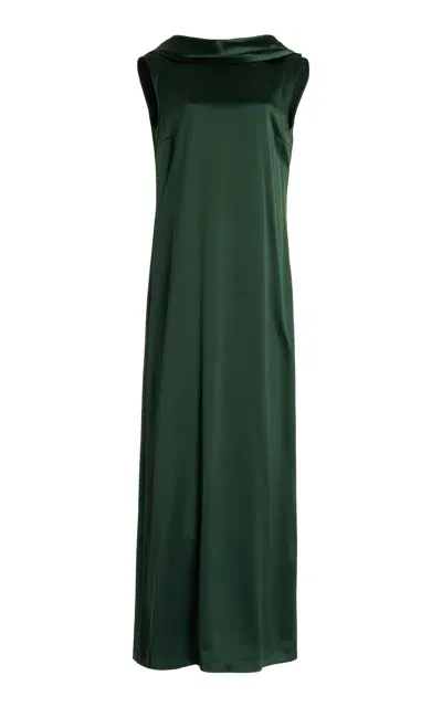 Altuzarra Sethie Silk Dress In Green