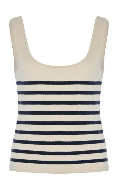 Altuzarra Stevie Striped Silk-cotton Knit Tank Top