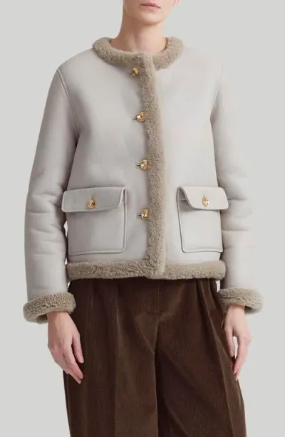 Altuzarra Zed Genuine Shearling Jacket In Sapling