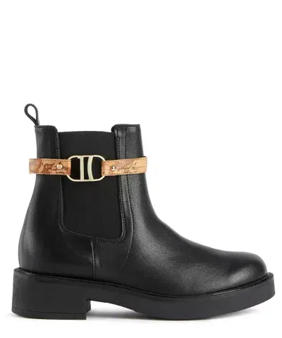 Alviero Martini 1a Classe Ankle Boots In Black