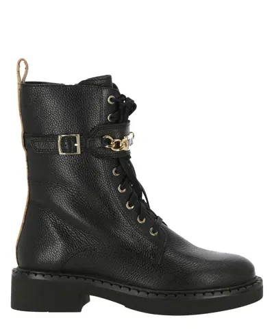 Alviero Martini 1a Classe Lace-up Boots In Black