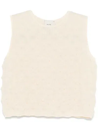 Alysi 3d-knit Vest In Neutrals