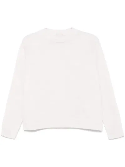 Alysi Crew Neck Sweater In White