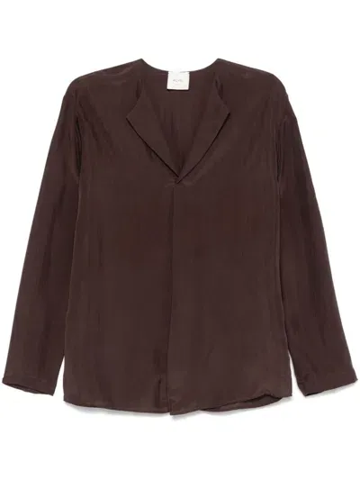 Alysi Habutay Blouse In Brown