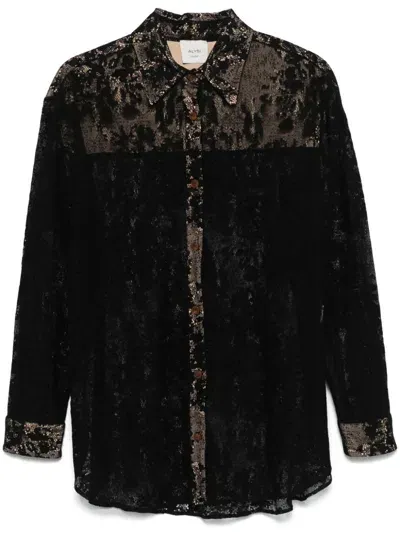 Alysi Lace Shirt In Black